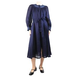 Bonpoint Robe maxi brodée marine - taille UK 12 Bleu Marine
