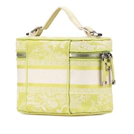 Christian Dior-Christian Dior Green Jacquard Vanity Bag-Green