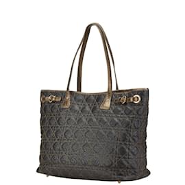 Christian Dior-Christian Dior Dior Lady Cannage Pana Tote Bag-Khaki,Bronze