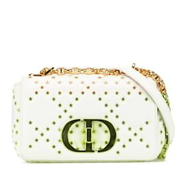 Christian Dior-Christian Dior Caro Lucky Star Chain Shoulder Bag-White