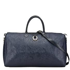 Christian Dior-Christian Dior Dior Trotter Boston Bag-Navy blue