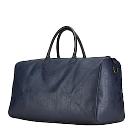 Christian Dior-Christian Dior Dior Trotter Boston Bag-Navy blue