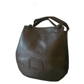 Sac delvaux le Louise GM Marron Doré