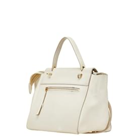 Céline-Celine Belt Bag in Ivory Leather-Cream