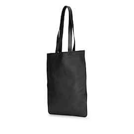 Fendi-Fendi Black Leather Tote Bag-Black