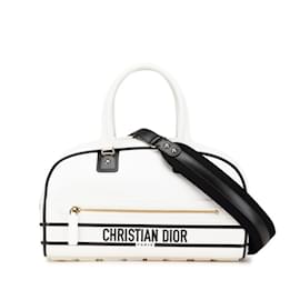 Christian Dior-Christian Dior Vibe Medium Handbag-Black,White