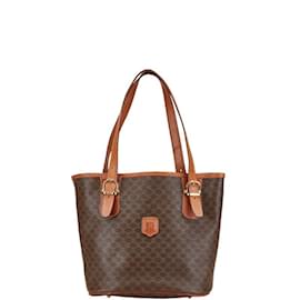 Céline-Celine Macadam Handbag Tote Bag-Brown