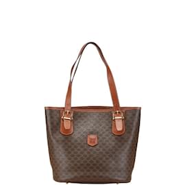 Céline-Celine Macadam Handbag Tote Bag-Brown