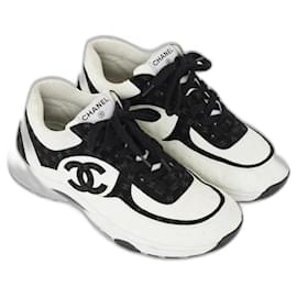 Chanel-Chanel Tennis Sneaker-Black,White