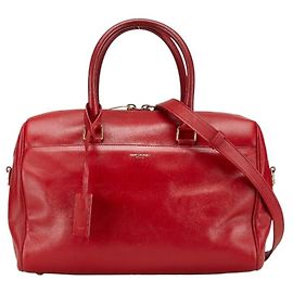 Saint Laurent Baby Duffle Handbag Red