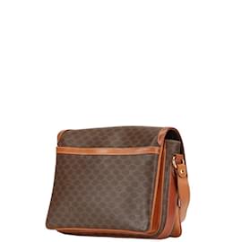 Céline-Celine Macadam Shoulder Bag-Brown