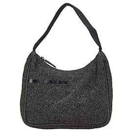 Autre Marque-Pradasports Gray Wool Handbag-Brown