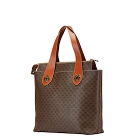 Céline-Celine Macadam Handbag Tote Bag-Brown