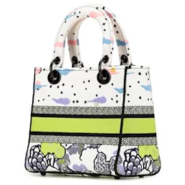 Christian Dior-Christian Dior Dior Lady D-Lite Medium Handbag-White,Multiple colors