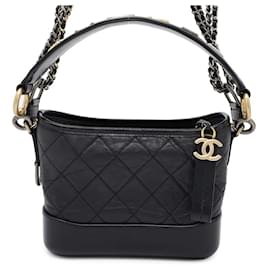 Chanel-Chanel Gabrielle Small Hobo Shoulder Bag-Black