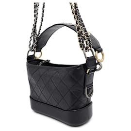 Chanel-Chanel Gabrielle Small Hobo Shoulder Bag-Black