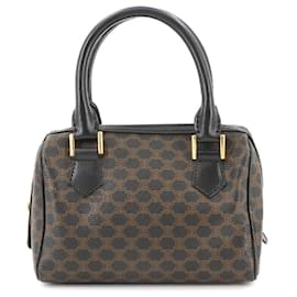 Céline-Celine Macadam Pattern Mini Handbag-Brown,Black