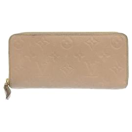 Louis Vuitton-Louis Vuitton Monogram Empreinte Long Wallet-Beige,Other