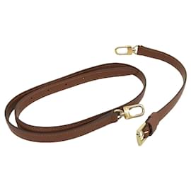 Louis Vuitton-Louis Vuitton Brown Leather Shoulder Strap-Brown