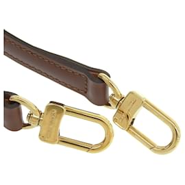 Louis Vuitton-Sangle d'épaule en cuir marron Louis Vuitton-Marron