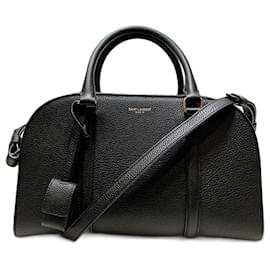 Yves Saint Laurent-Yves Saint Laurent Baby Duffle Lock Handbag-Black