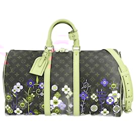 Louis Vuitton-Louis Vuitton LVxTM Monogram Keepall Bandoliere 45-Brown,Multiple colors,Monogram