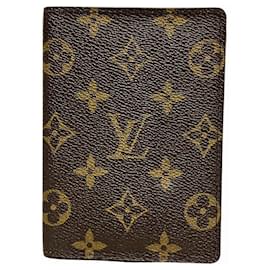 Louis Vuitton-Louis Vuitton Monogram Passport Cover-Brown,Other,Monogram