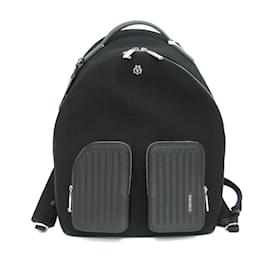 Coach-Coach NEVER STILL Leather and Canvas Backpack-Black