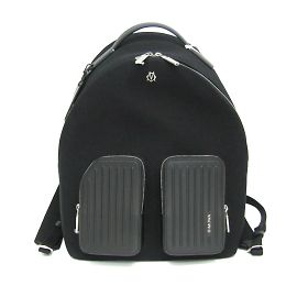 Rimowa Coach NEVER STILL Leather and Canvas Backpack Black