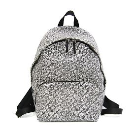 Mochila de couro com padrão total Tod's T Preto Branco
