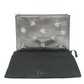 Christian Dior-Dior Homme BEE KAWS Large Zipped Case-Silvery