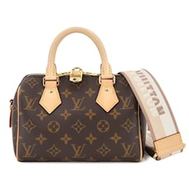 Louis Vuitton-Louis Vuitton Monogram Speedy Bandouliere 20 Shoulder Bag-Brown,Beige,Monogram