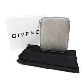 Givenchy-Givenchy Round Zipper Wallet BK606SK134-Silvery,Metallic
