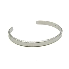 Louis Vuitton-Louis Vuitton Silver Metal Bangle-Silvery
