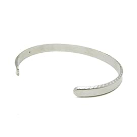 Louis Vuitton-Louis Vuitton Silver Metal Bangle-Silvery
