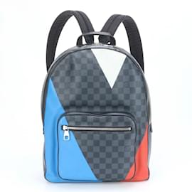 Louis Vuitton-Louis Vuitton America's Cup 2017 Damier Cobalt Josh Backpack-Black