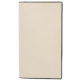 Valextra-Valextra V8L70 Leather Long Wallet-White