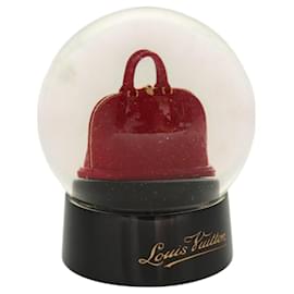 Louis Vuitton-LOUIS VUITTON Snow Globe Alma VIP Limited Clear Red LV Auth ac3729-Red,Other