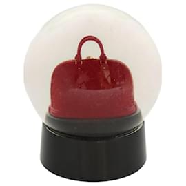 Louis Vuitton-LOUIS VUITTON Snow Globe Alma VIP Limited Clear Red LV Auth ac3729-Red,Other