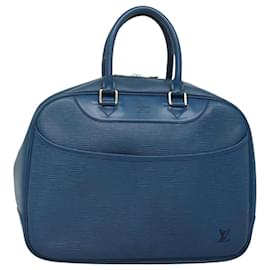 Louis Vuitton-LOUIS VUITTON Epi Deauville Hand Bag Blue LV Auth bs24255-Blue