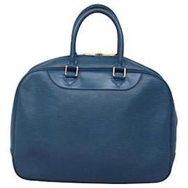 Louis Vuitton-LOUIS VUITTON Epi Deauville Hand Bag Blue LV Auth bs24255-Blue