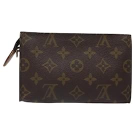 Louis Vuitton-LOUIS VUITTON Monogram Bucket PM Accessory Pouch Vintage LV Auth BD1807-Monogram