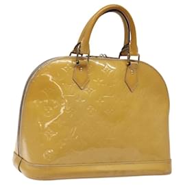Louis Vuitton-LOUIS VUITTON Monogram Vernis Alma PM Hand Bag Rose Angelique M90062 Auth MX009-Pink