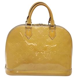Louis Vuitton-LOUIS VUITTON Monogram Vernis Alma PM Hand Bag Rose Angelique M90062 Auth MX009-Pink