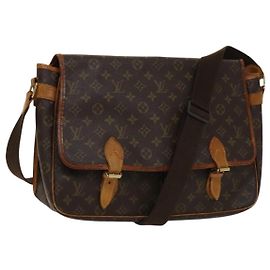LOUIS VUITTON Monogram Gibeciere GM Bolsa de Ombro M42246 LV Auth bs24353 Monograma