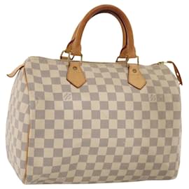 Louis Vuitton-LOUIS VUITTON Damier Azur Speedy 30 Hand Bag N41533 LV Auth MX060-Other