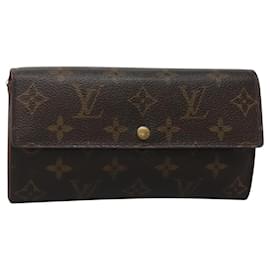 Louis Vuitton-LOUIS VUITTON Monogram Portefeuille Sarah Long Wallet M61734 LV Auth 117261-Monogram