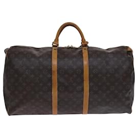 Louis Vuitton-LOUIS VUITTON Monogram Keepall 60 Boston Bag M41422 LV Auth 116642-Monogram