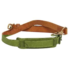 Louis Vuitton-LOUIS VUITTON Adjustable Shoulder Strap Leather 33.9""-41.3"" Beige Auth bs24231-Beige