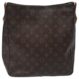 Louis Vuitton-LOUIS VUITTON Monogram Looping GM Shoulder Bag M51145 LV Auth BD1669-Monogram